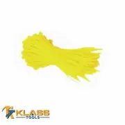6" x 3 mm Heavy Duty Yellow Zip Ties, Cable Ties