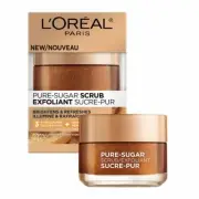 L'Oréal Pure Sugar Scrub Smooth & Glow Plus Grapeseed, 1.7 Oz