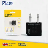 在飛比找momo購物網優惠-【Travelblue 藍旅】機上耳機轉換器(飛機耳機轉接 