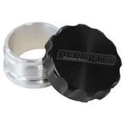 Aeroflow 2" Billet Aluminium Weld-On Filler with Black Cap, AF460-32BLK