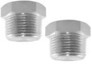(2 Pack) 2" NPT 316 Stainless Steel | 3000 (3M) Hex Head Pipe Thread Plug | 304