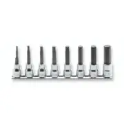 Koken RS3015M/8-L100 3/8 Sq. Dr. Bit Socket set 3mm-12mm Hex Length 100mm 8 Pcs.