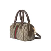 Gucci Ophidia GG Mini Top Handle Bag Beige Ebony Canvas