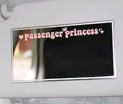Passenger Princess Sticker Funny Car Stickers Decal Truck Car Accessories for Rearview Mirror Window JDM Vinyl Letter Decals for Men Women Girls Cute Queen - Pink, 6 INCH (g6)