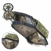 1:35 Scale WWI British Mark.I Male Tank Paper Model Display DIY Unassembled Kit