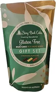 Story Book Cakes - Gluten Free - Mud Cake In a Mug Mixes Gift Set Chocolate, White and Caramel Mud Cakes by Krisp N Krunch