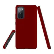 For Samsung Galaxy S20 FE (Fan Edition) Case, Shielding Back Cover,Maroon Red