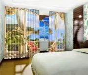 3D Balcony Sea 478 Blockout Photo Curtain Print Curtains Drapes Fabric Window AU
