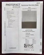 Sams Photofact 4935 Service Manual for RCA P46810LVLG1, P46810LVLG2