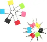 VALICLUD 6pcs Mini Padlock Keys Lock Keys for Gym Bag Luggage Lockers Padlock Set