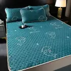Summer Latex Queen Bed Sheet Mattress Cover Protector Pad Foldable Sleeping Mats