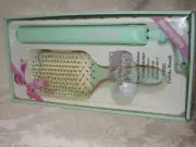 BaByliss Pro 'Green is the new Pink' 1" Straightener with Paddle Brush. New.
