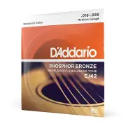 D'Addario EJ42 Medium Phosphor Bronze Resophonic Guitar Strings (16-56 Gauge)
