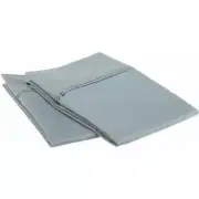 Egyptian Cotton 1200 Thread Count Solid Pillowcase Set Standard-Teal