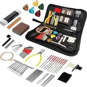 Guitar Setup Tool Kits - 72X Maintenance Kit with Carry Bag - String Instrument Accessories for Musicians, Care Set with Strings Picks Bridge Pins