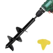 Auger Drill Bit - Garden Plant Flower Bulb Auger, 4" x 12" Easy Planter Garde...