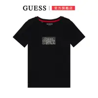 在飛比找蝦皮商城優惠-【GUESS】氣質燙鑽LOGO短T-兩色可選