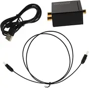 FUNNETOYU Digital to Analog Audio Converter with Coaxial Optical Inputs Audio Converter for Tvs Rvs and Sound Systems Plug Play Design for Easy Setup