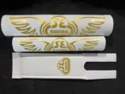 Old School BMX SE PK PRO Pad Re Made Sets frame handlebar stem white gold