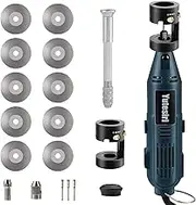 Tungsten Electrode Sharpener Grinder For TIG welding,4 Sizes 4 Angles Tungsten Electrode Grinder Head,Versatile Multi-Angle,TIG Welding accessories With Cut-Off Slot,10 Diamond Wheels, 3 CNC Mandrels