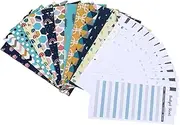 SEWACC 12pcs Budget Wallet Set Creative Cash Envelopes with Budget Sheets Label Stickers for Organizing Money Monthly Bills Stylish Printed Designs