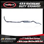 Redback 3" Exhaust Large Muffler & cat for Nissan Navara D22 3.0L 11/01-12/06