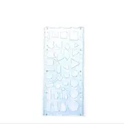 Thick plastic DIY drawing ruler Mood diary picture template ruler Graphic design for stationery for office and school