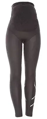 2XU Black/Silver Pre-Natal Active Compression Tights Women's Size XS L64004