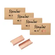 Staples Set - 4 Pack Rose Gold Mini Staples #10 Refill, Jam Free, 1000Pcs per Pa