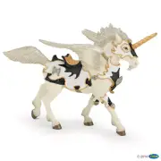 BRAND NEW PAPO 38829 Black White Unicorn Pegasus 18cm - Fantasy RETIRED