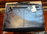 Winn International Leather Briefcase/Computer/Messenger Shoulder Bag, NWT