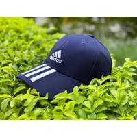 在飛比找蝦皮商城優惠-ADIDAS 經典三線 LOGO 深藍 老帽 GE0750【