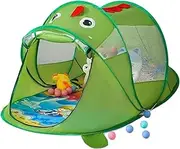Kids Animal Tent Pop-up Tiger with Mosquito Net Storage Bag Spacious and Upgraded for Indoor Outdoor Camping(Tiger)