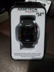Armitron 40/8417BRD, Digital Resin Watch, 100 Meter WR, Chronograph, Alarm T19