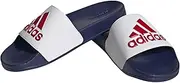 [adidas] Shower Adilette Slides, White, 39 EU