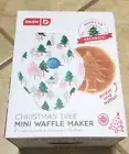 Dash Christmas Tree 4” Mini Waffle Maker