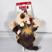 KONG Cozie Spunky Monkey Squeaks Dog Chew Toy PUPPY