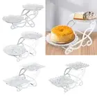 Cake Stand, Display Stand White Dessert Serving Plate Snack Storage Tray