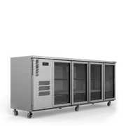 Williams Cameo - Four Door Stainless Steel Under Counter Display Refrigerator