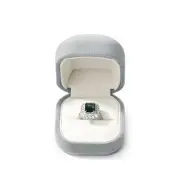 Grey Small Proposal Velvet Jewelry Ring Gift Box for Ring Box
