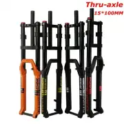 27.5/29er MTB Bicycle Front Suspension Air Fork Travel 160mm Thru Axle 100*15mm