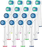 KHBD Replacement Heads Compatible with Oral B Braun Toothbrushes Electric- 16 Pack Professional Precision & Sensitive Brush Heads Refill for Oral B 7000/Pro 1000/9600/ 5000/3000/8000