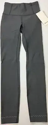 Lululemon Women’s In Focus Run Tight Sense Knit LW5CU9S STLE Blue Gray Size 2