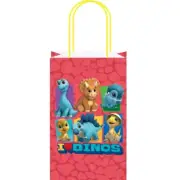 Dinosaur Party Loot Bags Paper Kraft 8pk - Dinosaur Dino Ranch Party Supplies