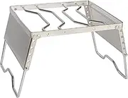 Cozioz Portable Folding Campfire Grill - Stainless Steel Camping Grill Grate for Picnics, Gas Stoves & Outdoor Cooking