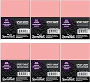 Speedball Speedy-Carve Block Printing Carving Block, Rectangle, Pink, 3 x 4 Inches (6-Pack), Linoleum for Printmaking