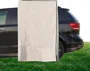 Car Side Shower Tent Shower Awning, SUV Truck Bathroom Tent with Roof and Storage Bag, No Installation, Waterproof Oxford Cloth, Ample Space, Portable Shower Tent for Outdoor Camping(100x100x200cm)
