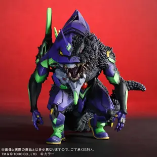 ☆ JB _TOYS ☆ 【再販】日版 X-plus Q版 哥吉拉對福音戰士 EVA初號機Ｇ覺醒形態 發光版