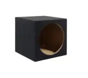 Standard Single 8” Sealed Subwoofer Sub Box Enclosure -Black