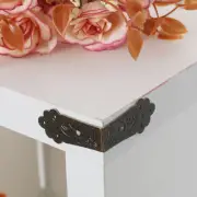 8pcs Box Corner Protector Vintage Bronze Tone Edge Cover Box Corners Decor